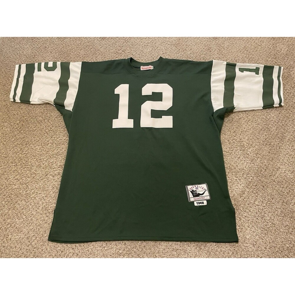 Mitchell & Ness 1968 Joe Namath New York Jets Jersey Mens Sz 54 NFL Football
